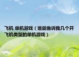 飛機(jī) 單機(jī)游戲（誰(shuí)能告訴我?guī)讉€(gè)開(kāi)飛機(jī)類型的單機(jī)游戲）