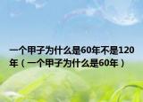 一個(gè)甲子為什么是60年不是120年（一個(gè)甲子為什么是60年）