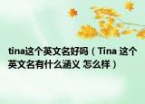 tina這個英文名好嗎（Tina 這個英文名有什么涵義 怎么樣）