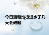 今日更新地板進水了幾天會鼓起