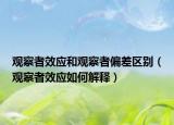 觀察者效應(yīng)和觀察者偏差區(qū)別（觀察者效應(yīng)如何解釋?zhuān)? /></span></a>
                        <h2><a href=