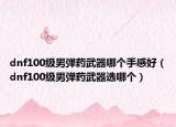 dnf100級男彈藥武器哪個手感好（dnf100級男彈藥武器選哪個）