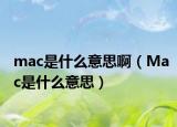 mac是什么意思?。∕ac是什么意思）