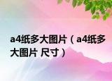 a4紙多大圖片（a4紙多大圖片 尺寸）