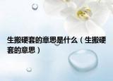 生搬硬套的意思是什么（生搬硬套的意思）