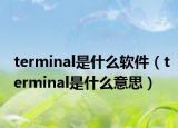 terminal是什么軟件（terminal是什么意思）