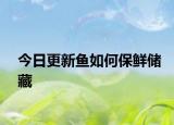 今日更新魚如何保鮮儲(chǔ)藏
