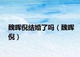魏暉倪結(jié)婚了嗎（魏暉倪）