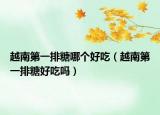 越南第一排糖哪個好吃（越南第一排糖好吃嗎）