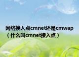 網(wǎng)絡(luò)接入點(diǎn)cmnet還是cmwap（什么叫cmnet接入點(diǎn)）
