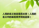 人民的名義誰是幕后主使（人民的名義中的幕后黑手到底是誰）
