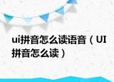 ui拼音怎么讀語(yǔ)音（UI拼音怎么讀）