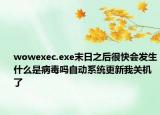 wowexec.exe末日之后很快會(huì)發(fā)生什么是病毒嗎自動(dòng)系統(tǒng)更新我關(guān)機(jī)了