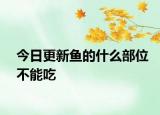 今日更新魚(yú)的什么部位不能吃