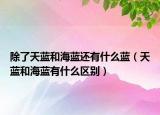 除了天藍(lán)和海藍(lán)還有什么藍(lán)（天藍(lán)和海藍(lán)有什么區(qū)別）