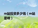 m站投資多少錢(qián)（m站是啥）