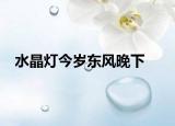 水晶燈今歲東風(fēng)晚下