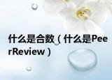什么是合數(shù)（什么是PeerReview）