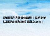 昆明到瀘沽湖最佳路線（昆明到瀘沽湖要走哪條路線 具體怎么走）