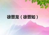 徐晉龍（徐晉如）