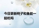 今日更新柿子和魚能一起吃嗎