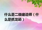 什么是二級建造師（什么是抓龍筋）