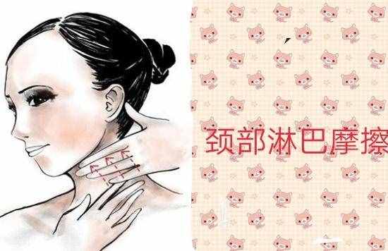 頸部淋巴、腋下淋巴按摩用處多，圖示簡易流程和3大注意事項