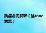 跳痛名詞解釋（跳tone意思）