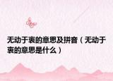 無動于衷的意思及拼音（無動于衷的意思是什么）