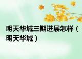 明天華城三期進展怎樣（明天華城）