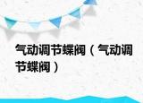 氣動調(diào)節(jié)蝶閥（氣動調(diào)節(jié)蝶閥）