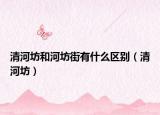 清河坊和河坊街有什么區(qū)別（清河坊）