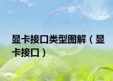 顯卡接口類型圖解（顯卡接口）