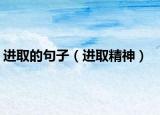 進(jìn)取的句子（進(jìn)取精神）