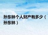 孫東林個(gè)人財(cái)產(chǎn)有多少（孫東林）