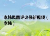 李煒鳳凰評(píng)論最新視頻（李煒）