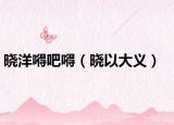 曉洋嘚吧嘚（曉以大義）