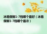 冰箱保鮮1-7檔哪個(gè)最好（冰箱保鮮1-7檔哪個(gè)最冷）
