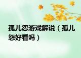 孤兒怨游戲解說（孤兒怨好看嗎）