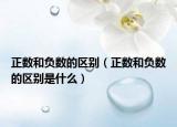 正數(shù)和負(fù)數(shù)的區(qū)別（正數(shù)和負(fù)數(shù)的區(qū)別是什么）