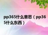 pp365什么意思（pp365什么東西）