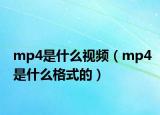 mp4是什么視頻（mp4是什么格式的）
