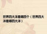 世界四大洋是哪四個（世界四大洋是哪四大洋）