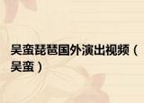 吳蠻琵琶國外演出視頻（吳蠻）