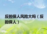 反擔(dān)保人風(fēng)險大嗎（反擔(dān)保人）