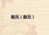 趙元（趙元）