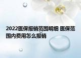 2022醫(yī)保報銷范圍明細 醫(yī)保范圍內費用怎么報銷