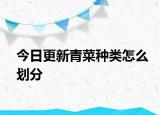 今日更新青菜種類怎么劃分