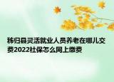 秭歸縣靈活就業(yè)人員養(yǎng)老在哪兒交費2022社保怎么網(wǎng)上繳費