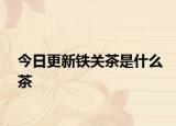 今日更新鐵關(guān)茶是什么茶